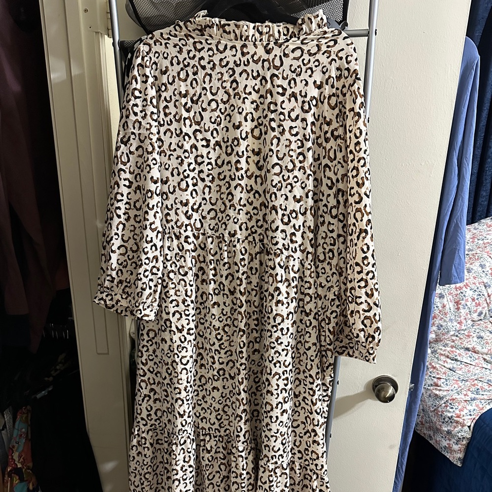 Leopard printed dress